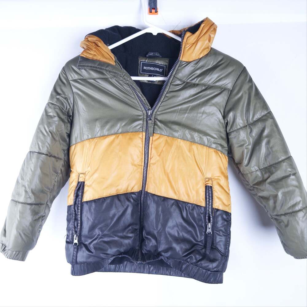Rothschild Colorblock Puffer Jacket with Fleece Lined Hood
